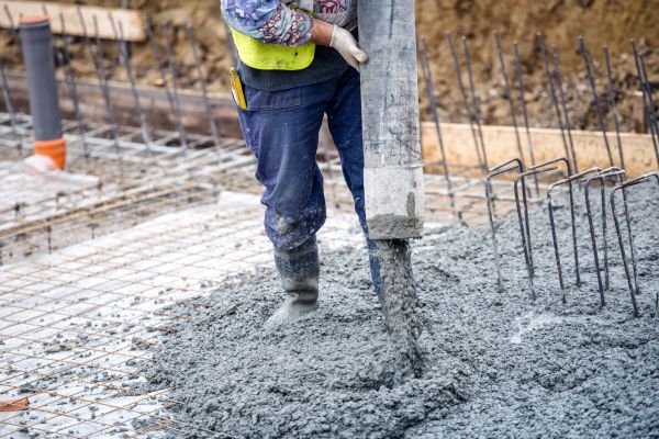 Cabin Foundation Pouring in San Mateo