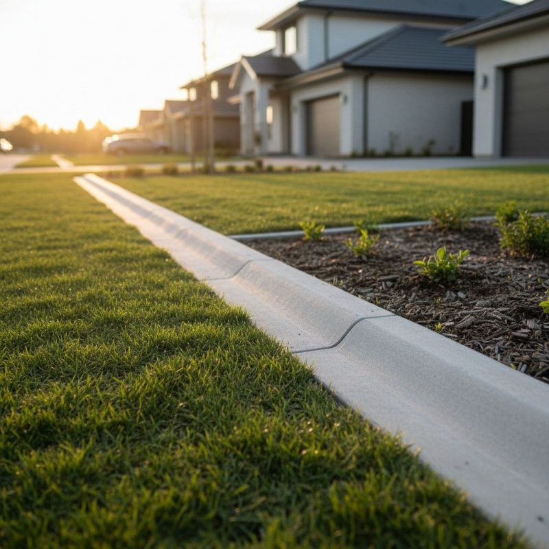 Lawn Curbing Installation detail